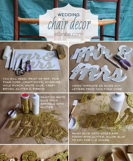 DIY: Glitter para las sillas de los novios